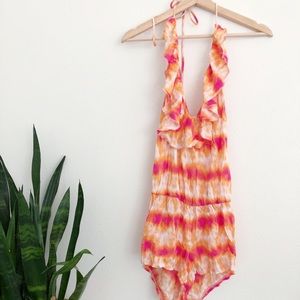 Tie Die Romper Coverup